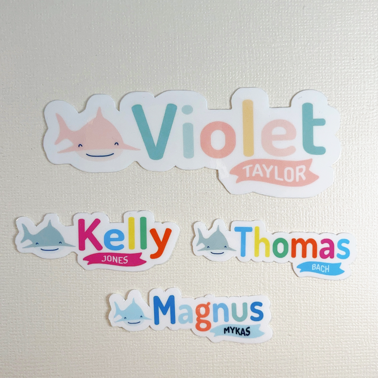 Happi Vinyl Waterproof Name Stickers - Shark