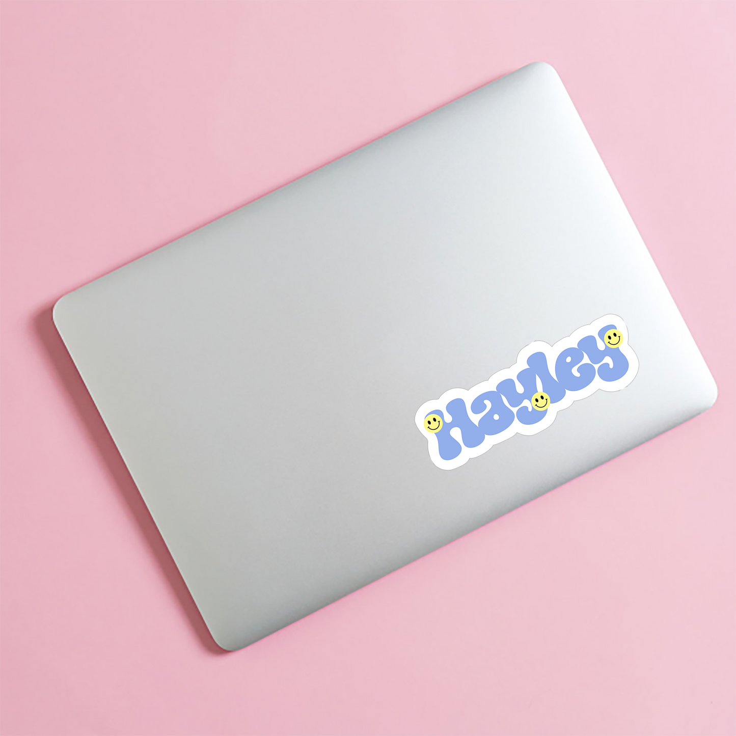 Smiley Face Vinyl Waterproof Name Labels