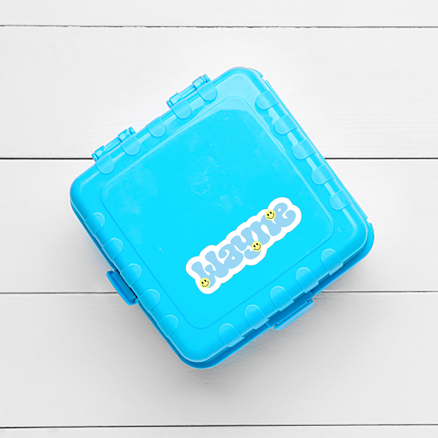 Smiley Face Vinyl Waterproof Name Labels