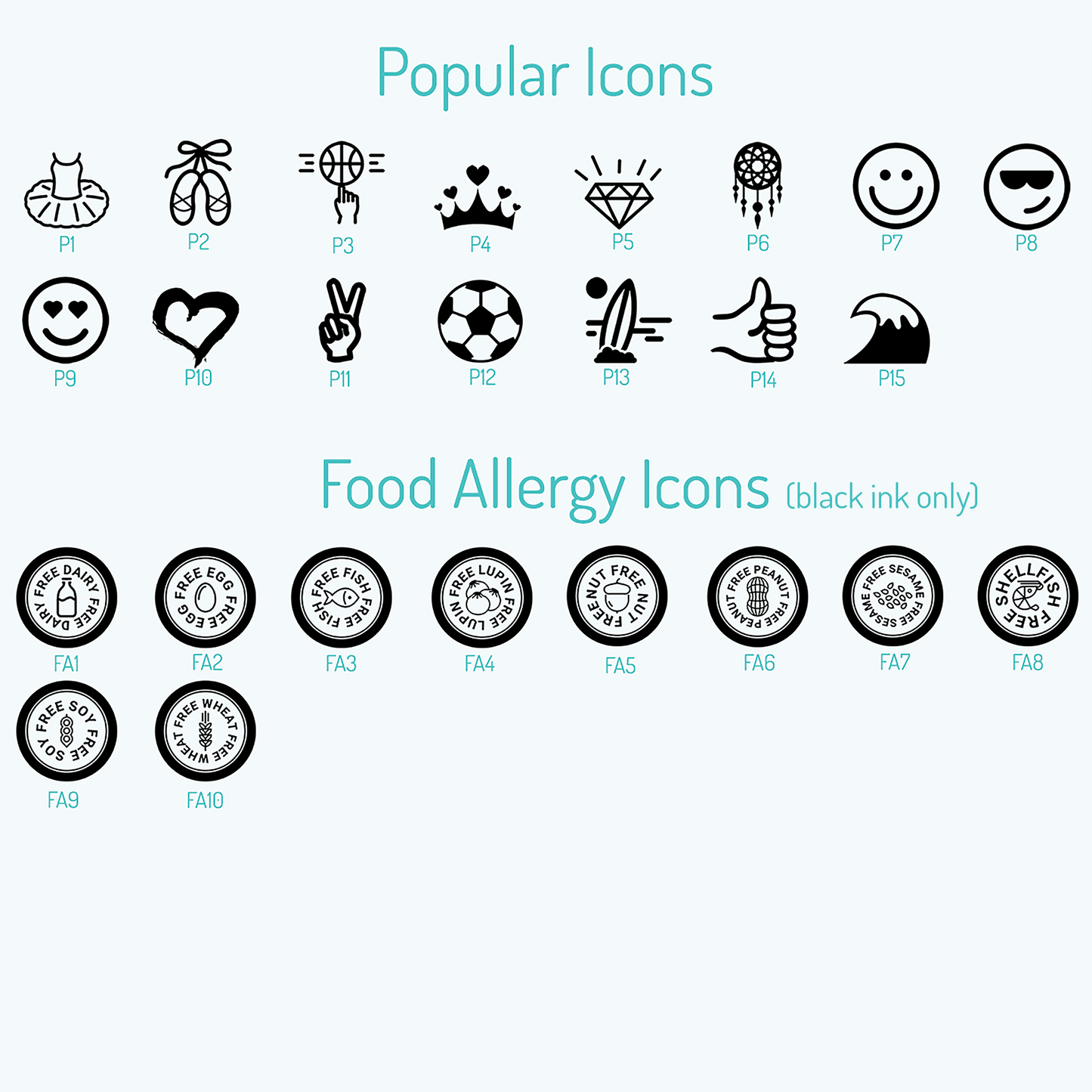 Happi Face Clothing Name Stamp - Yellow