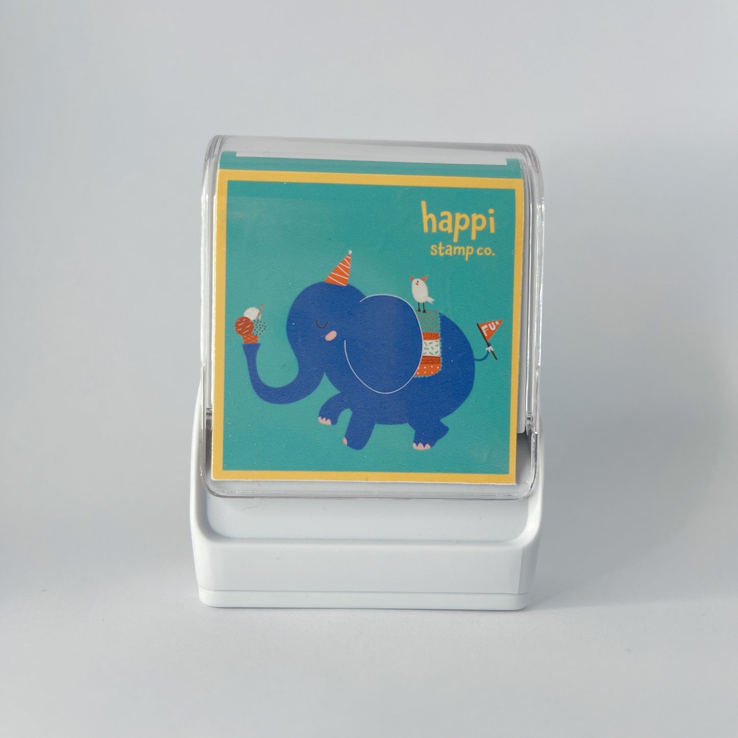 Happi Animal Fabric Name Stamp - Elephant