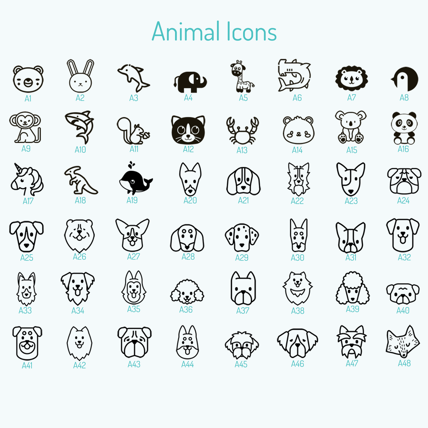 Happi Animal Clothing Stamp - Mr Cat