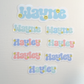 Smiley Face Vinyl Waterproof Name Labels