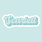 Chunky Shadow Vinyl Waterproof Name Stickers