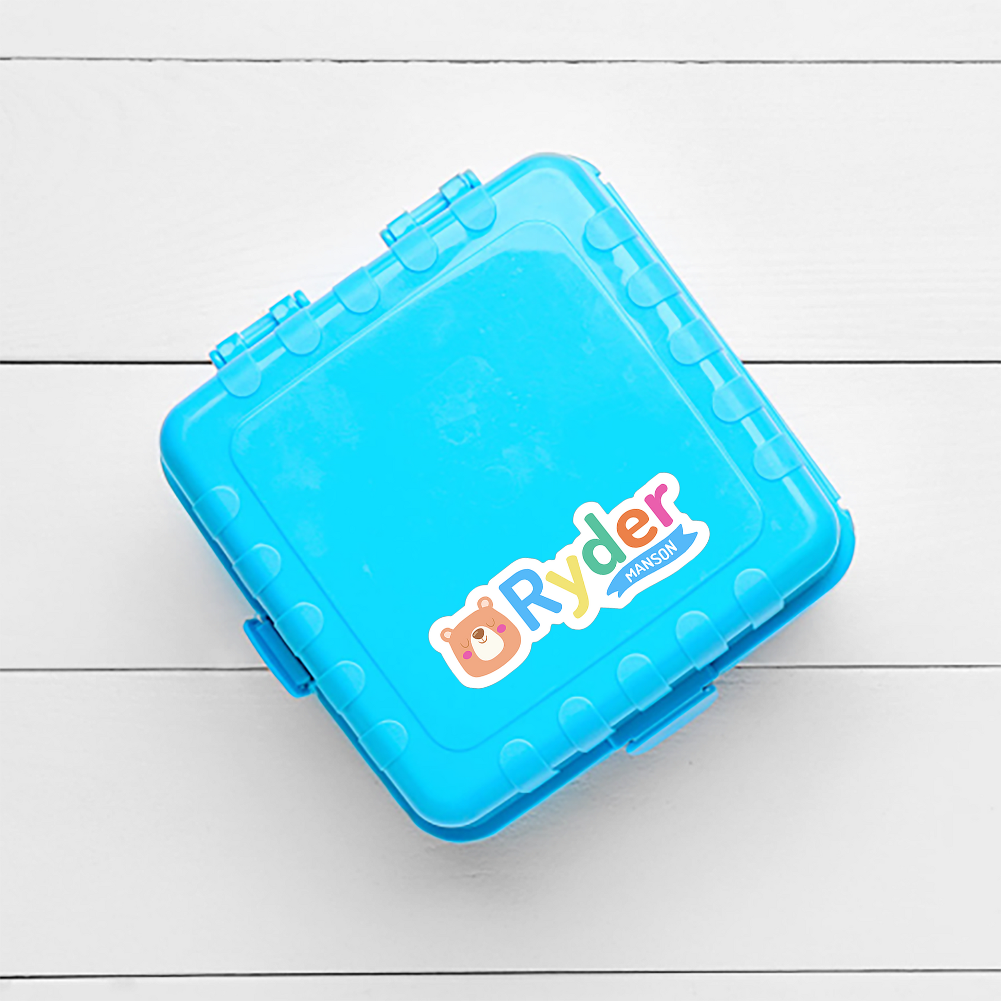 Waterproof Vinyl Stick on  Name Sticker