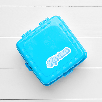 Chunky Shadow Vinyl Waterproof Name Stickers