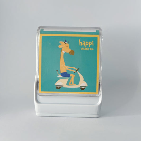 Clothing Name Stamp for Clothing with black ink Happi STamp Co