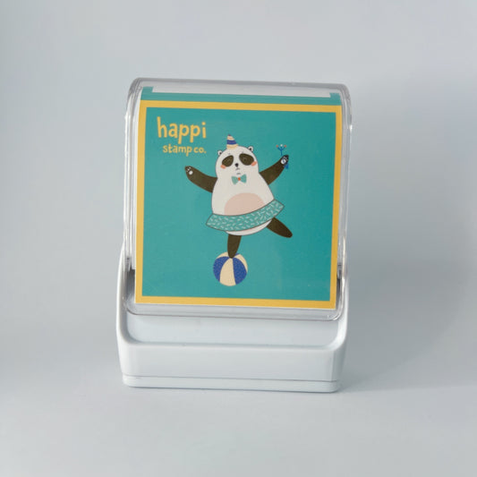 Happi Animal Fabric Name Stamp - Panda