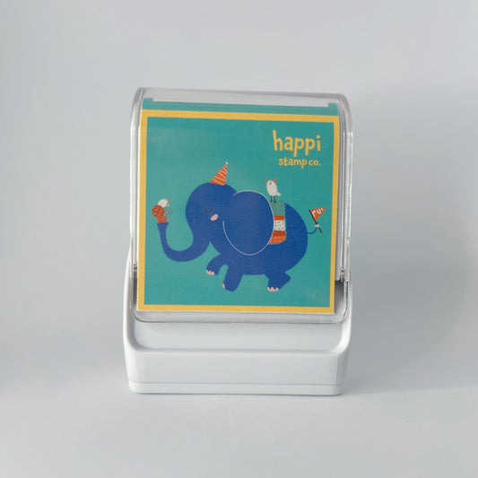 Happi Animal Fabric Name Stamp - Elephant