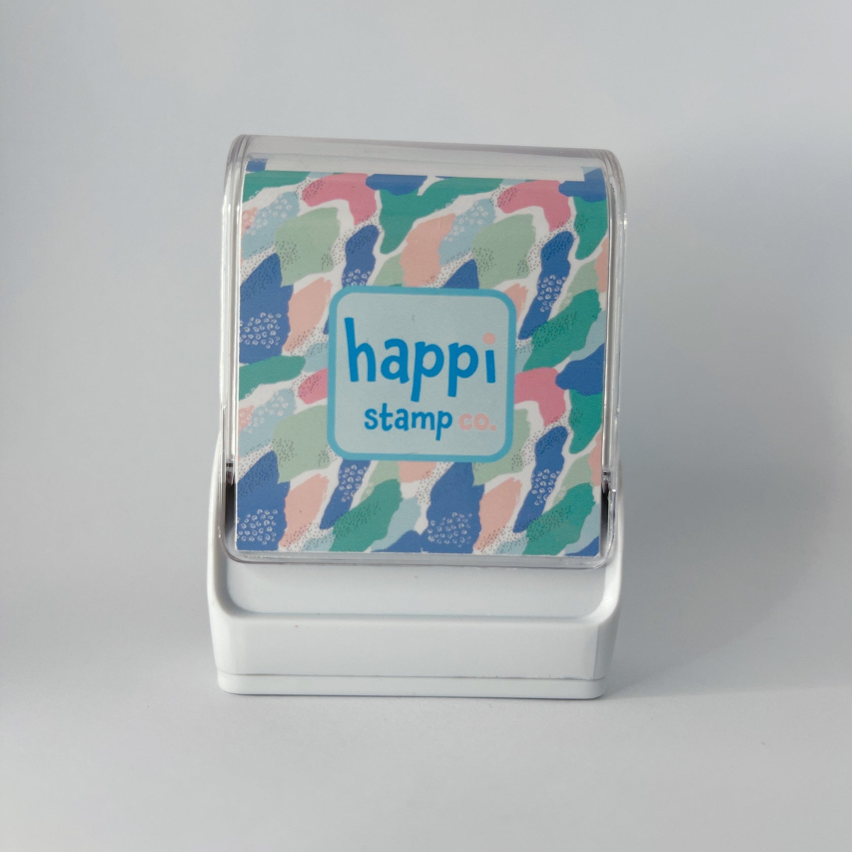 Happi Abstract Name Stamp Pastel Happi Stamp Co Happi Stamp Co.