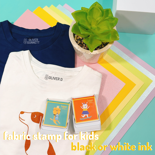 fabric stamp for kids with happi stamp co